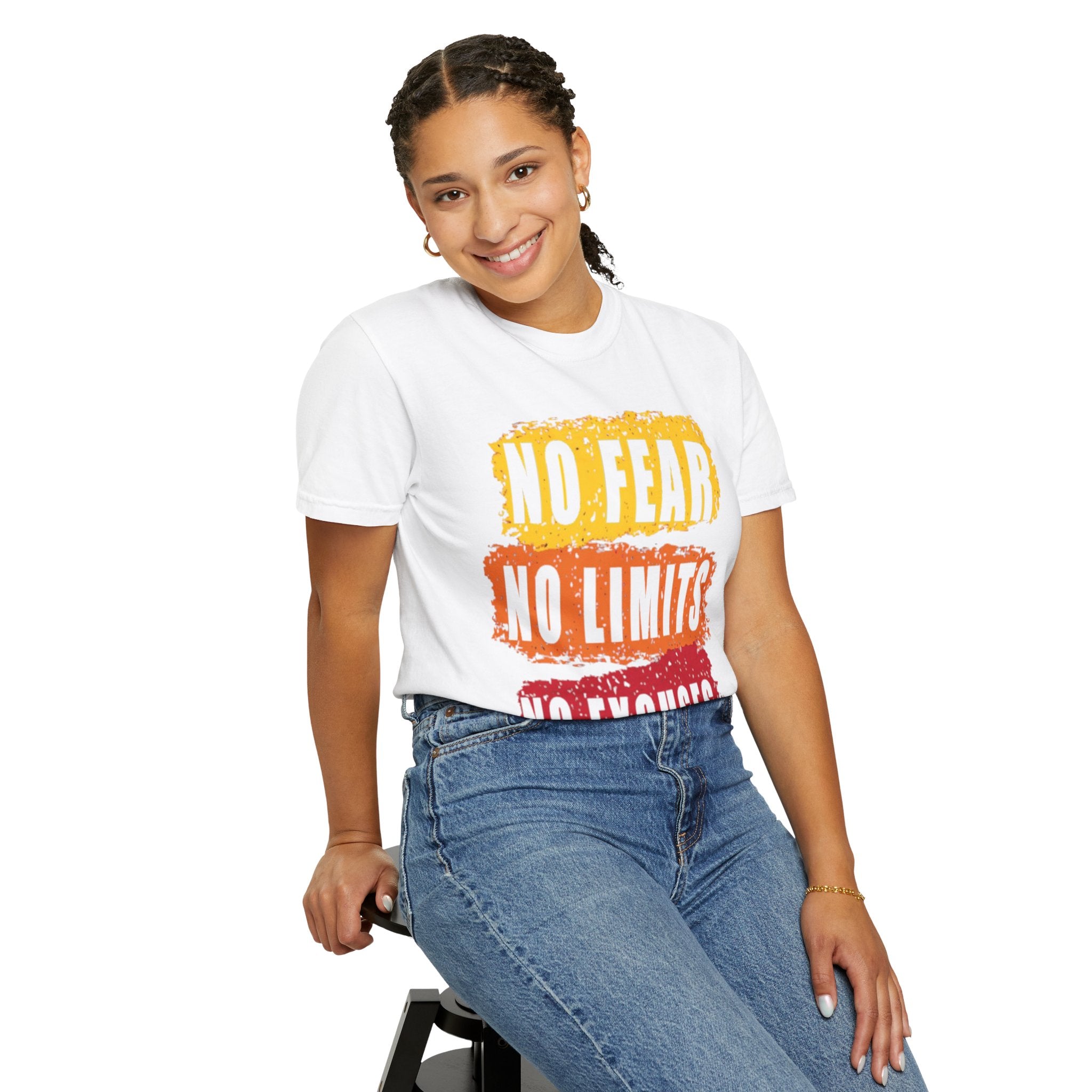 Motivational T-Shirt: "No Fear No Limits No Excuses" - Great for Fitness, Empowerment, and Daily Inspiration, Casual Wear, Gifts for [...]