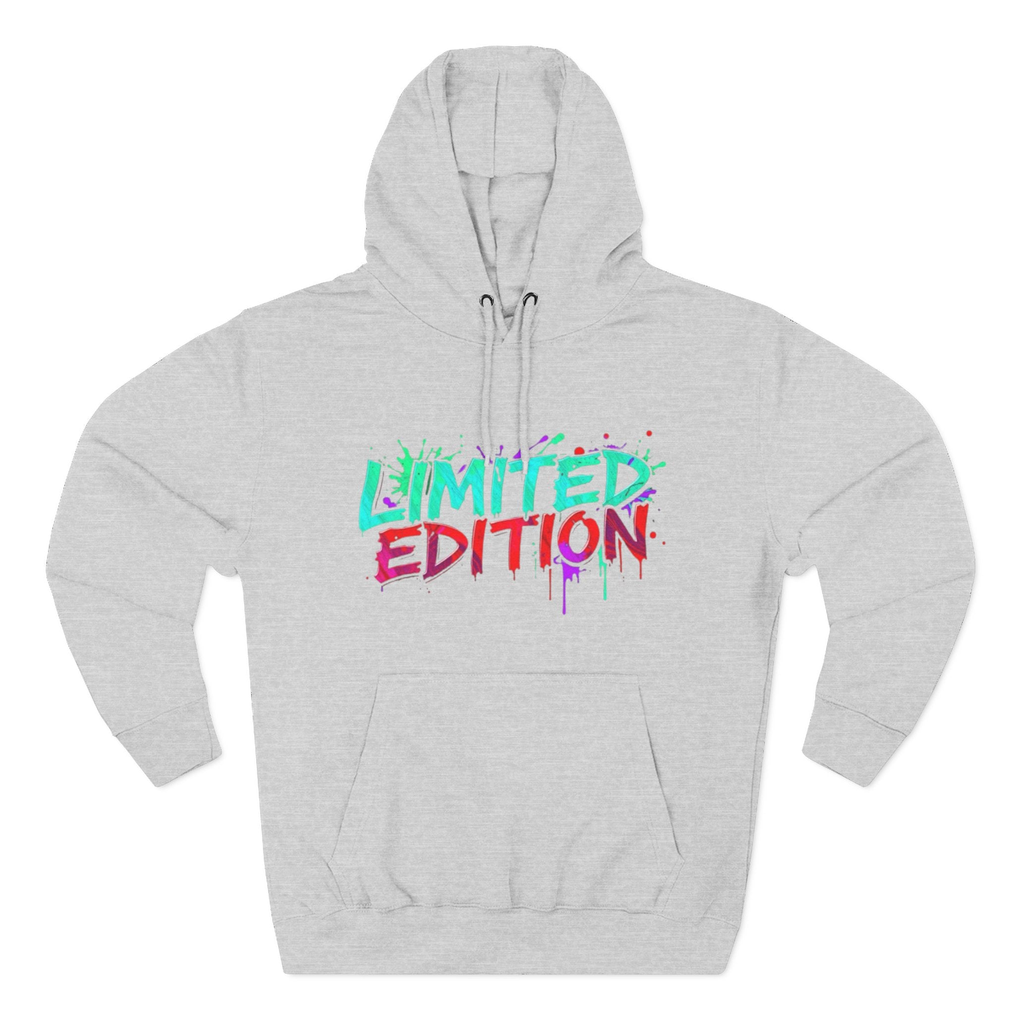 Limited Edition Three-Panel Fleece Hoodie, Streetwear Sweatshirt, Casual Hoodie, Gift for Him, Fall Fashion, Cozy Apparel