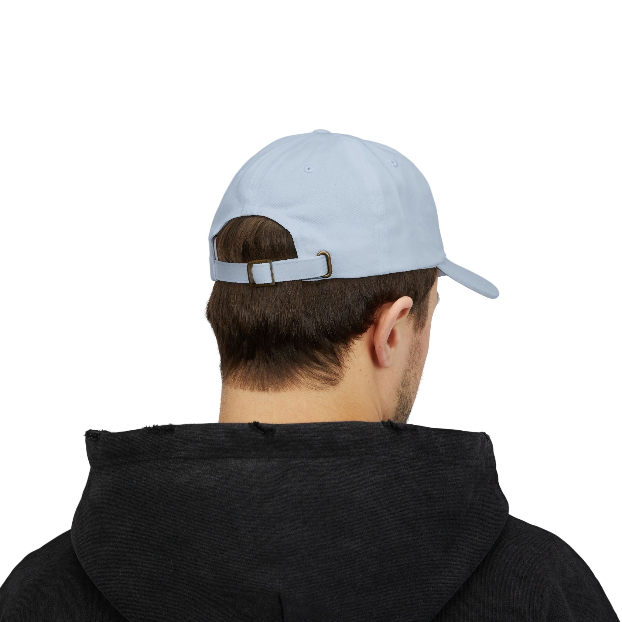 Stay Positive Dad Cap, Motivational Hat, White Adjustable Cap, Gift for Dads, Summer Accessory, Casual Fashion Piece