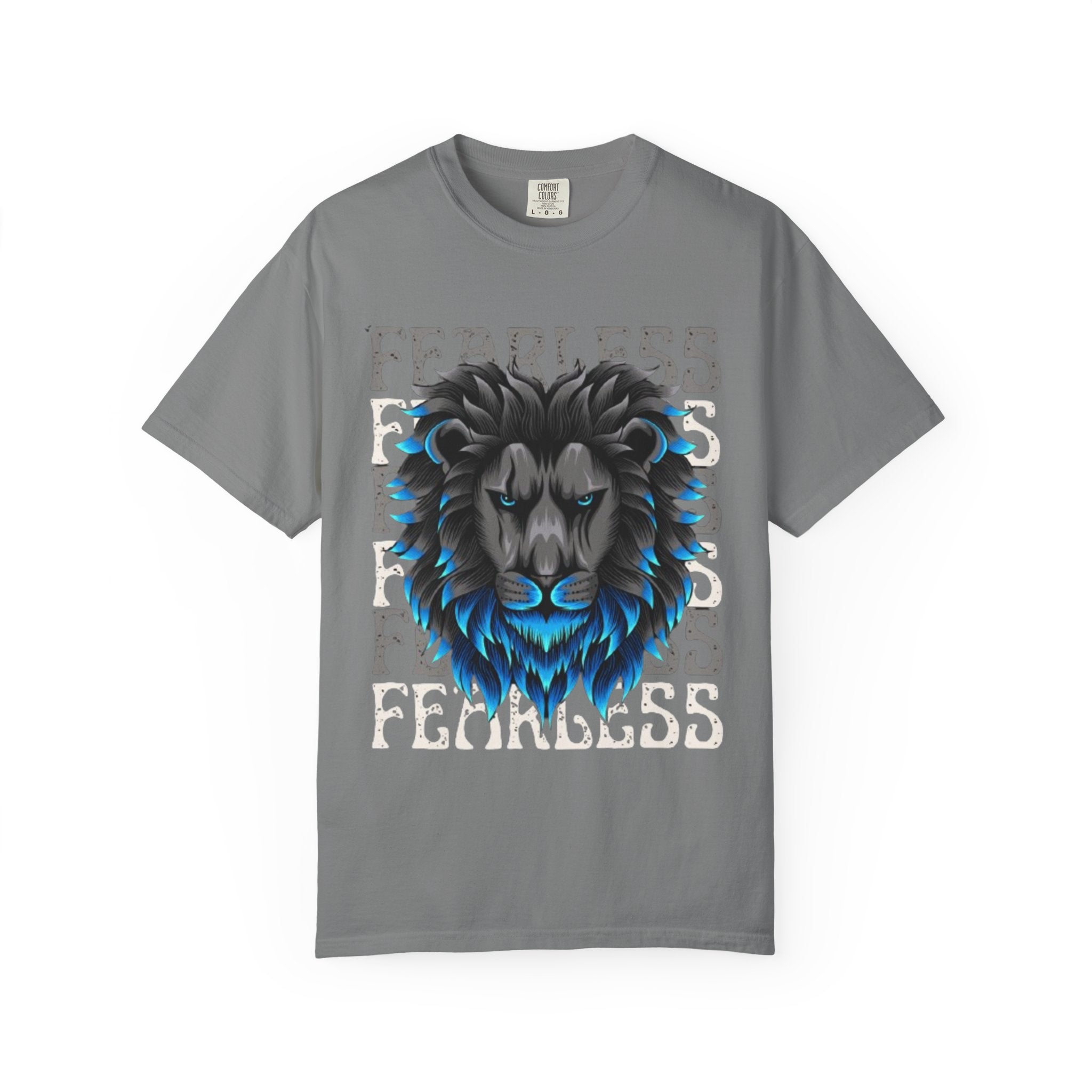 Fearless Lion Graphic T-Shirt, Unisex Short Sleeve Tee, Animal Lover Gift, Inspirational Outfit, Casual Wear, Birthday Present
