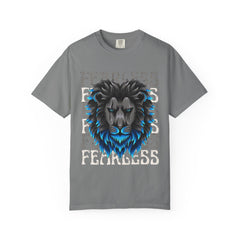 Fearless Lion Graphic T-Shirt, Unisex Short Sleeve Tee, Animal Lover Gift, Inspirational Outfit, Casual Wear, Birthday Present