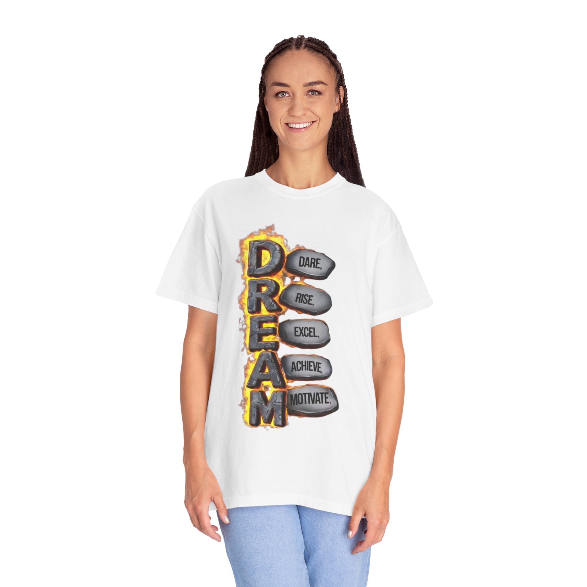 Inspirational Dream T-Shirt, Motivational Apparel, Unisex Graphic Tee, Casual Wear, Gift for Dreamers, Positive Vibes Shirt