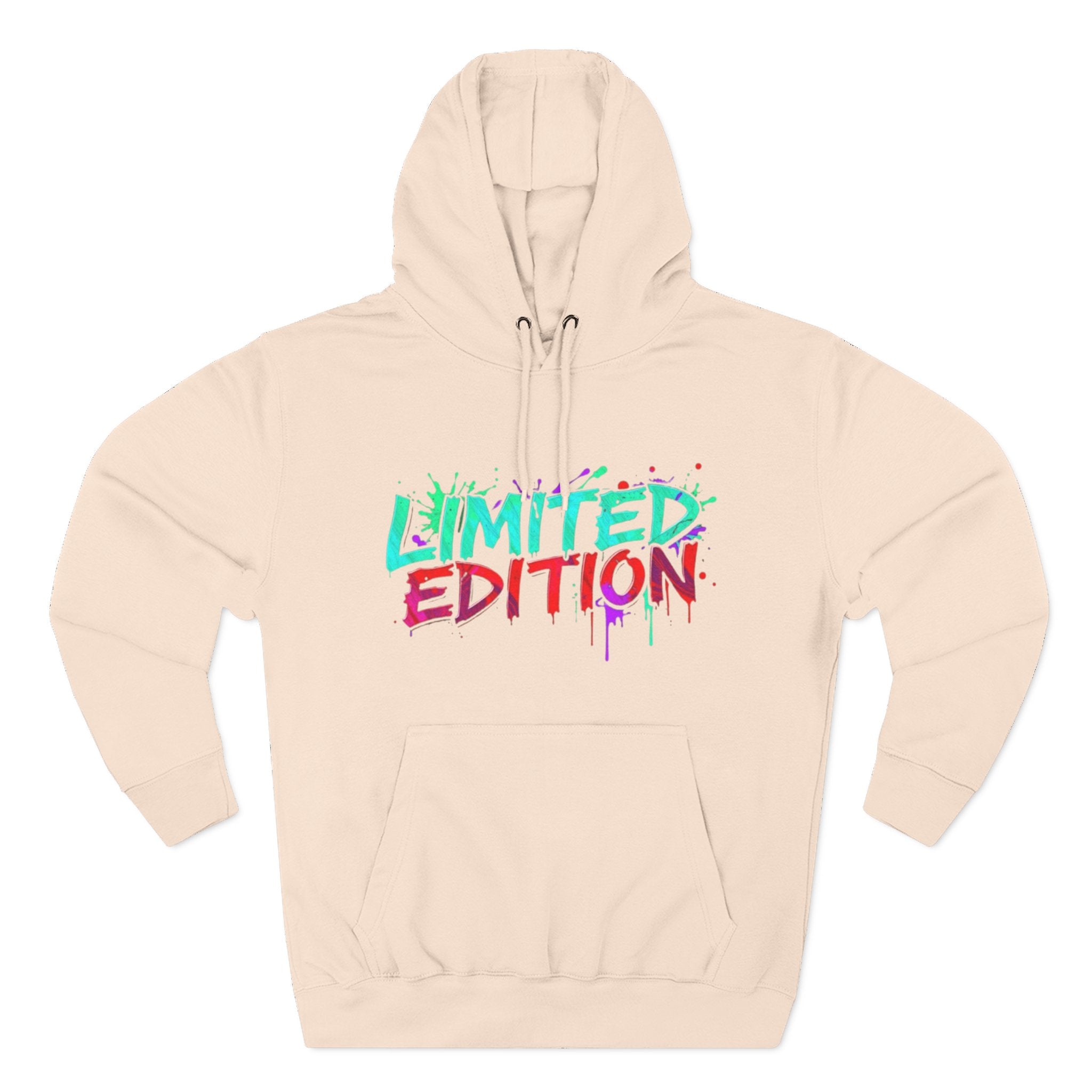 Limited Edition Three-Panel Fleece Hoodie, Streetwear Sweatshirt, Casual Hoodie, Gift for Him, Fall Fashion, Cozy Apparel