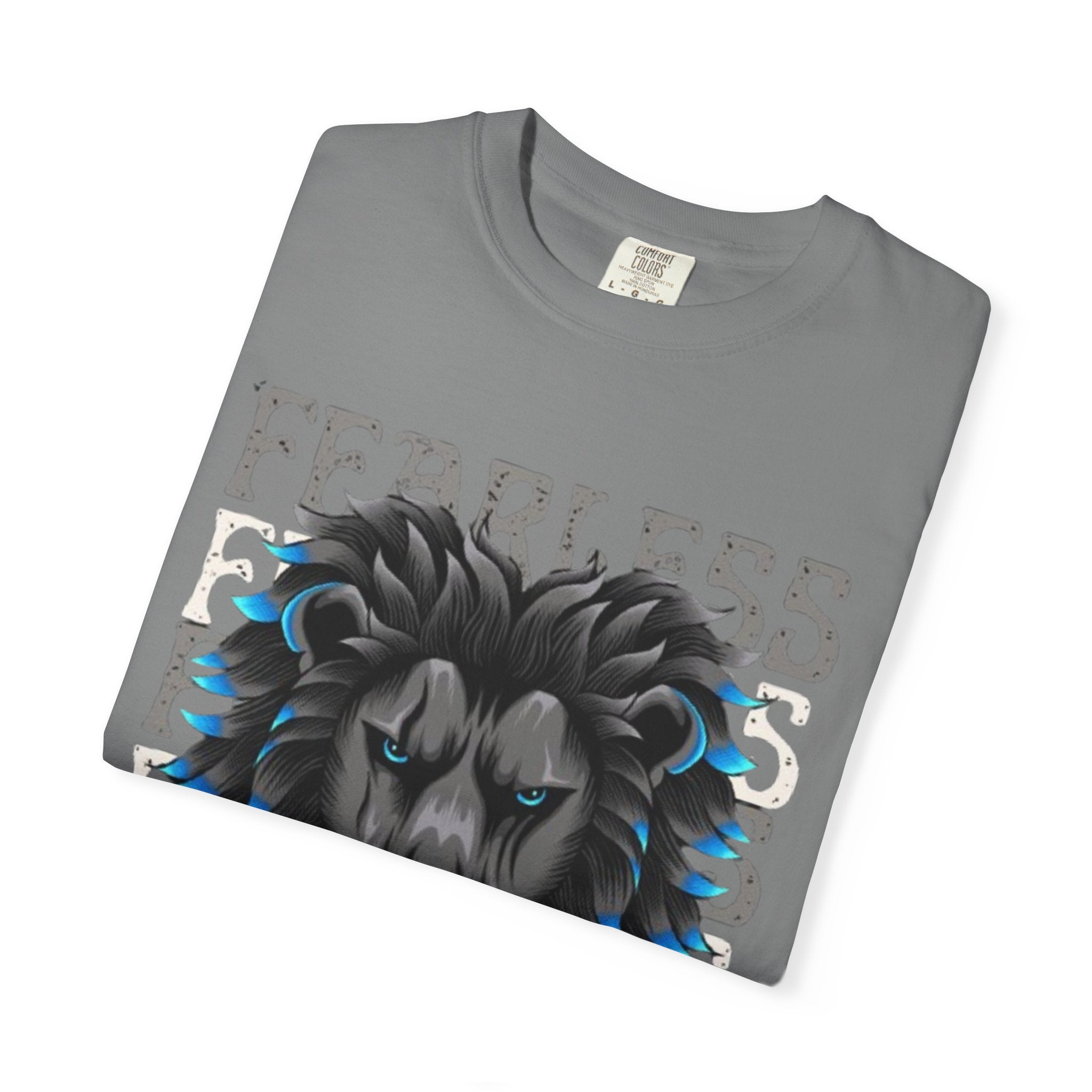 Fearless Lion Graphic T-Shirt, Unisex Short Sleeve Tee, Animal Lover Gift, Inspirational Outfit, Casual Wear, Birthday Present