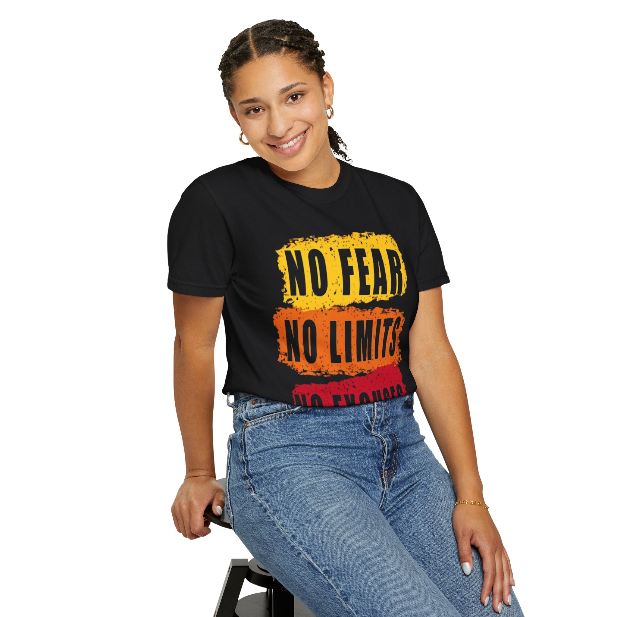 Motivational T-Shirt: "No Fear No Limits No Excuses" - Great for Fitness, Empowerment, and Daily Inspiration, Casual Wear, Gifts for [...]