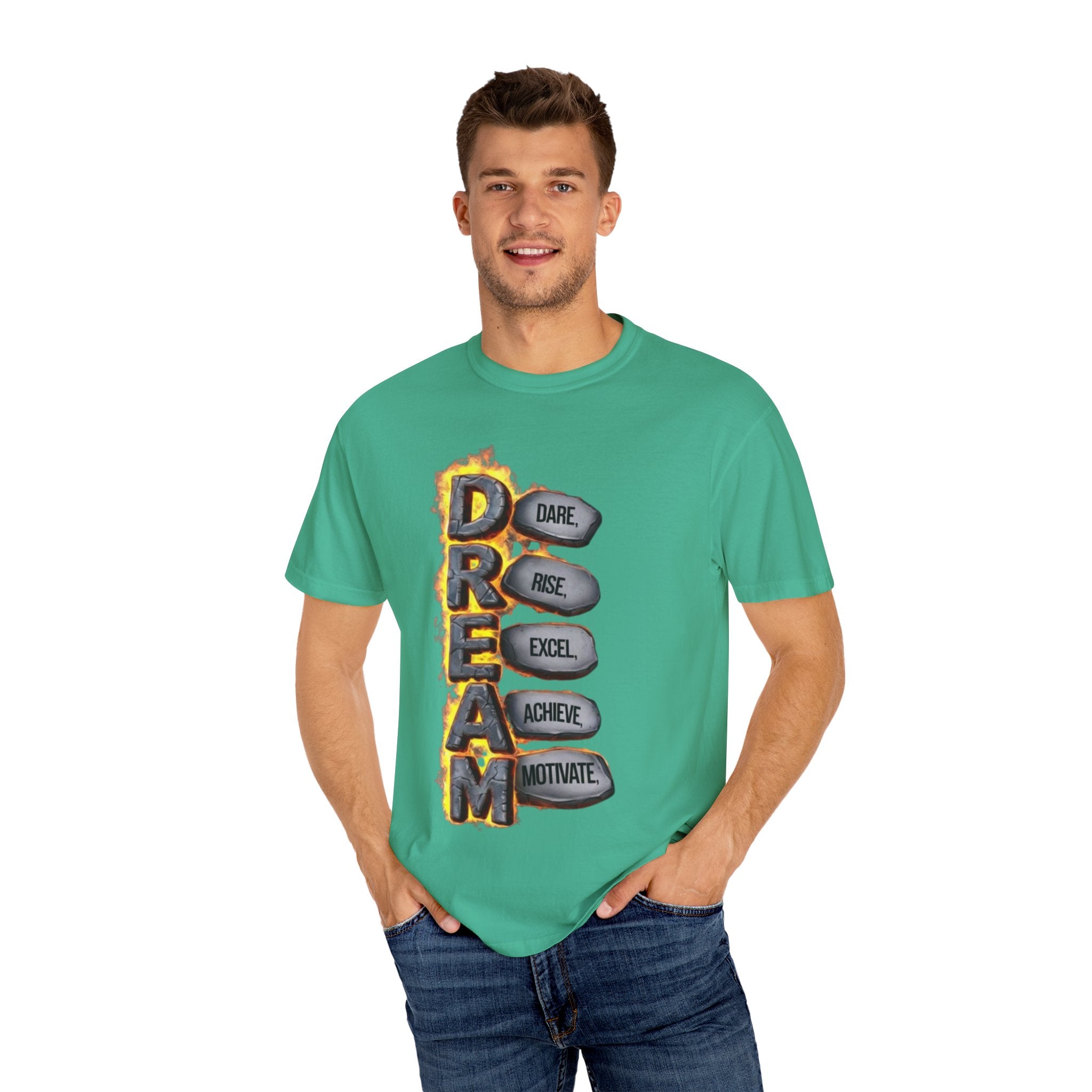 Inspirational Dream T-Shirt, Motivational Apparel, Unisex Graphic Tee, Casual Wear, Gift for Dreamers, Positive Vibes Shirt
