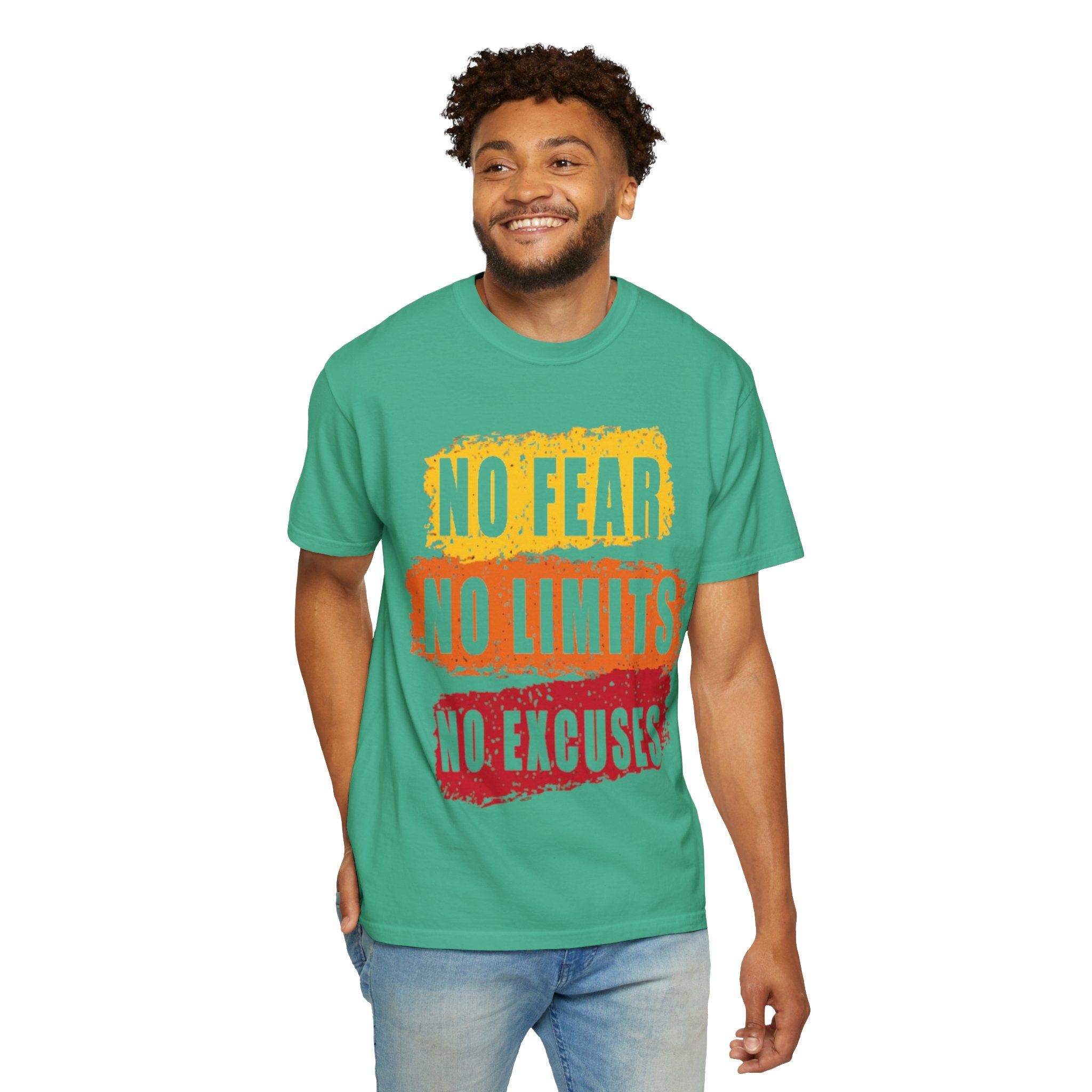 Motivational T-Shirt: "No Fear No Limits No Excuses" - Great for Fitness, Empowerment, and Daily Inspiration, Casual Wear, Gifts for [...]
