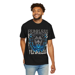Fearless Lion Graphic T-Shirt, Unisex Short Sleeve Tee, Animal Lover Gift, Inspirational Outfit, Casual Wear, Birthday Present