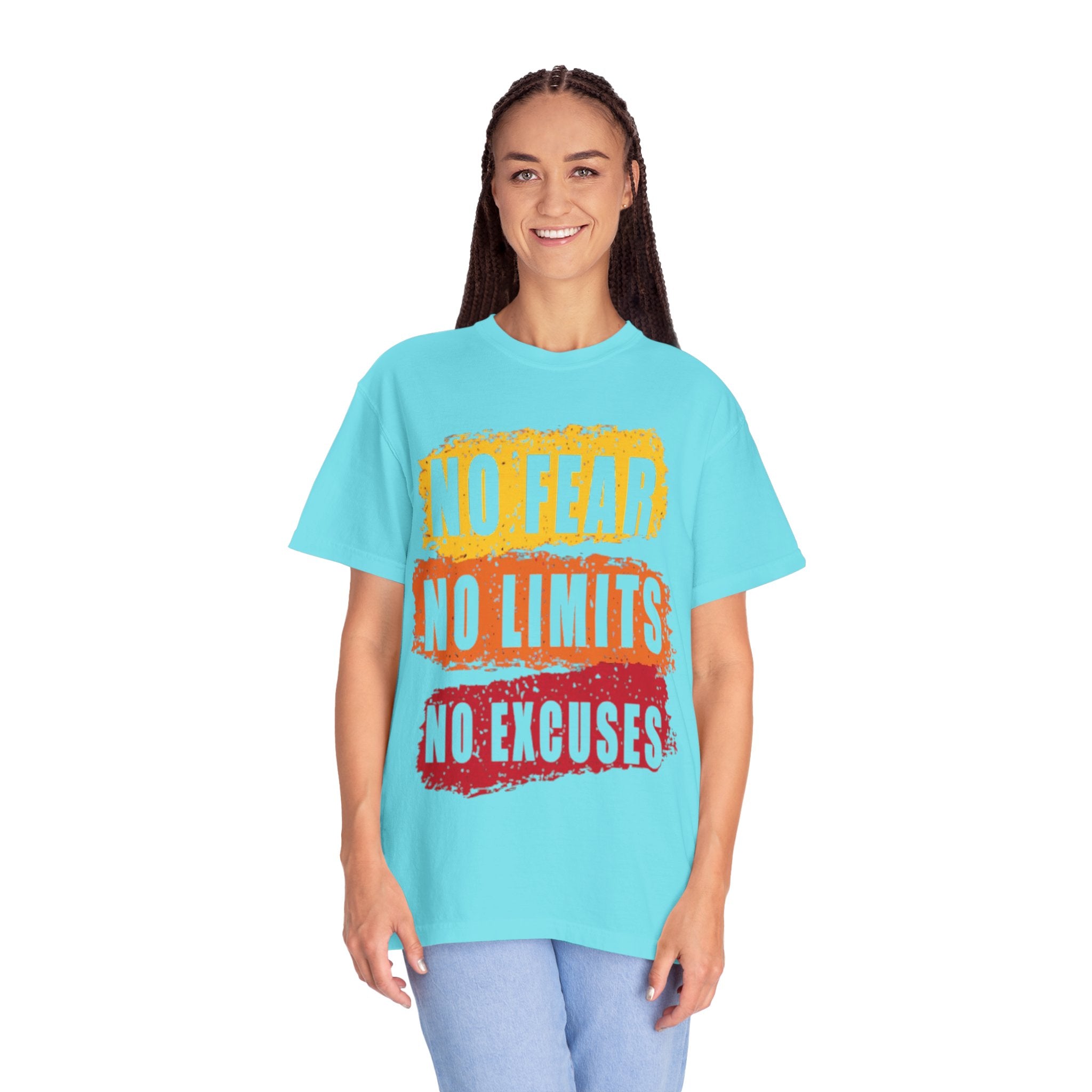 Motivational T-Shirt: "No Fear No Limits No Excuses" - Great for Fitness, Empowerment, and Daily Inspiration, Casual Wear, Gifts for [...]