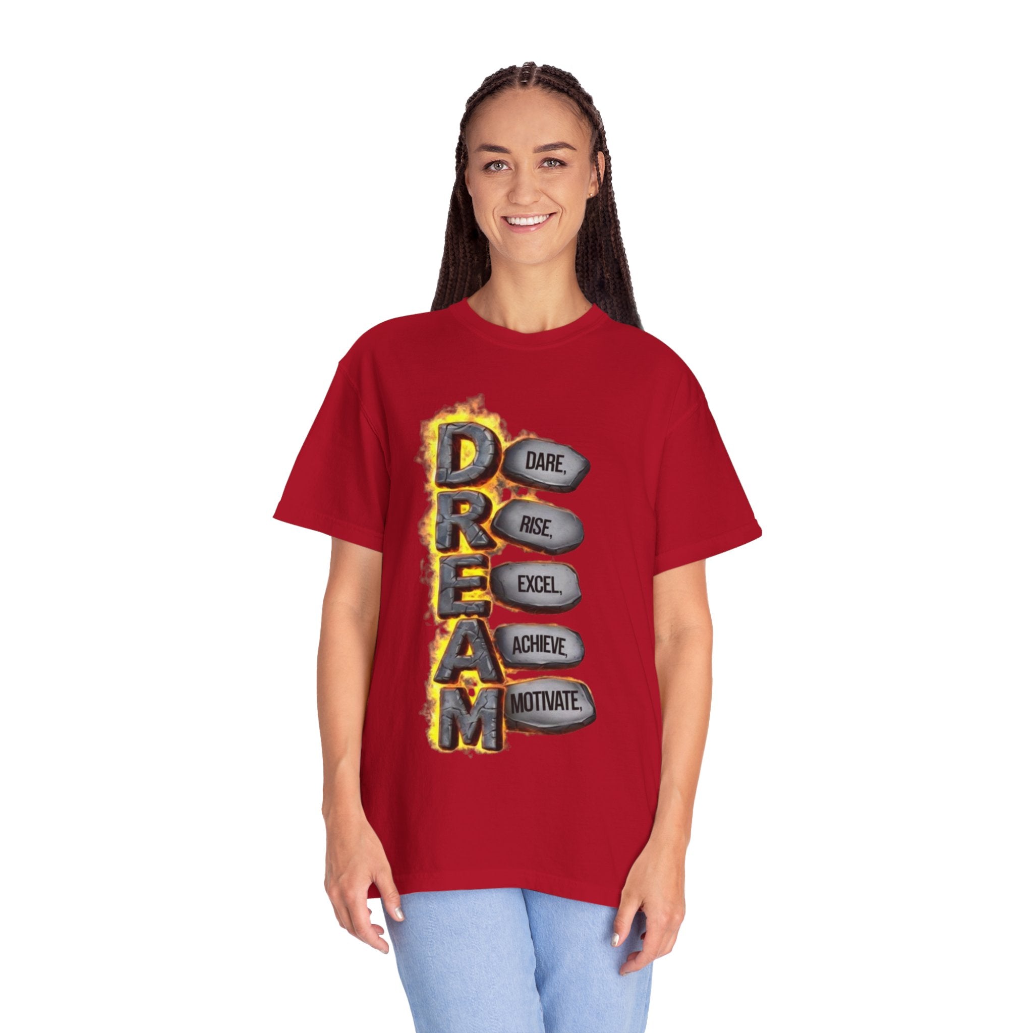 Inspirational Dream T-Shirt, Motivational Apparel, Unisex Graphic Tee, Casual Wear, Gift for Dreamers, Positive Vibes Shirt
