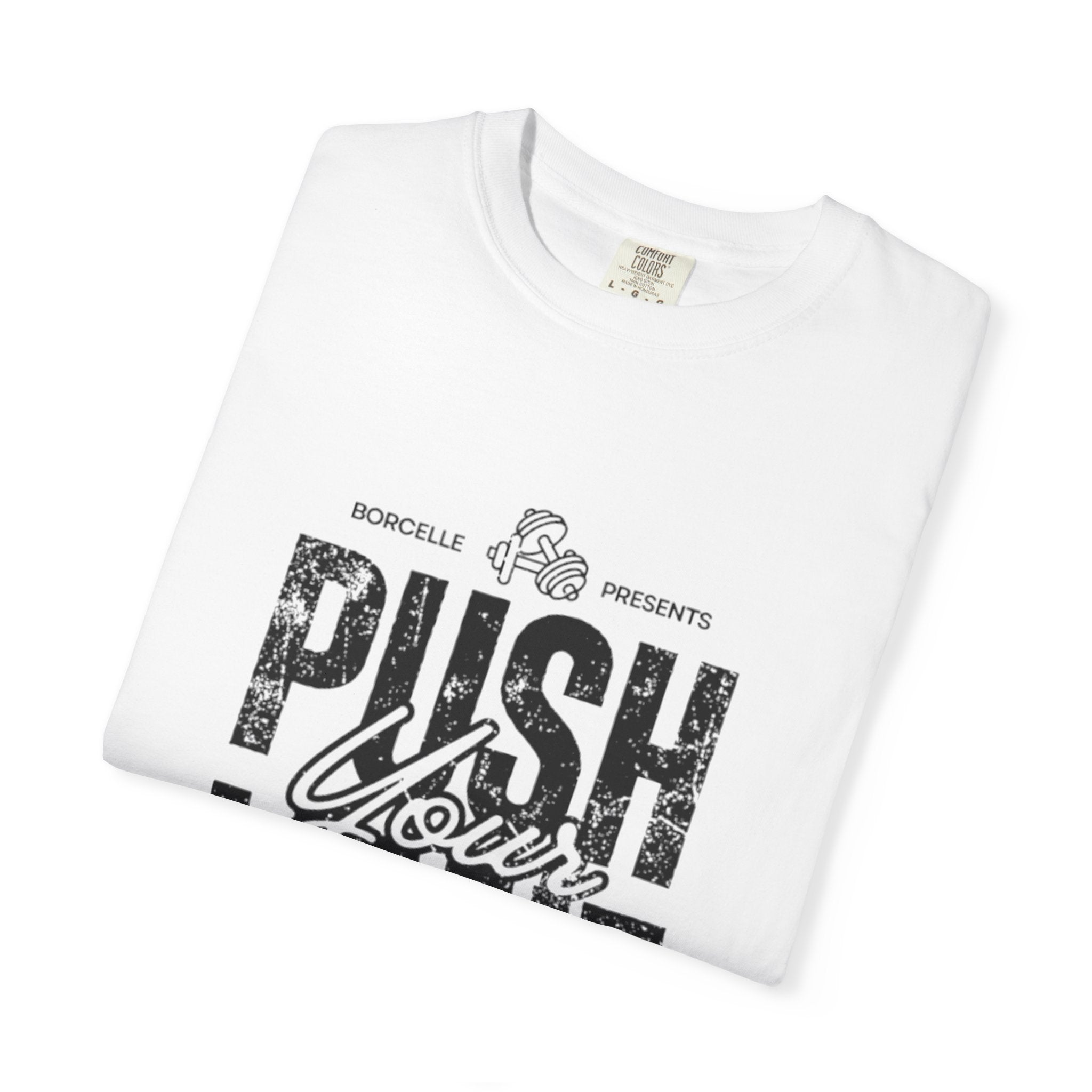 Motivational Gym T-shirt, Push Your Limit Tee, Workout Top, Fitness Apparel, Unisex Activewear, Inspirational Clothing