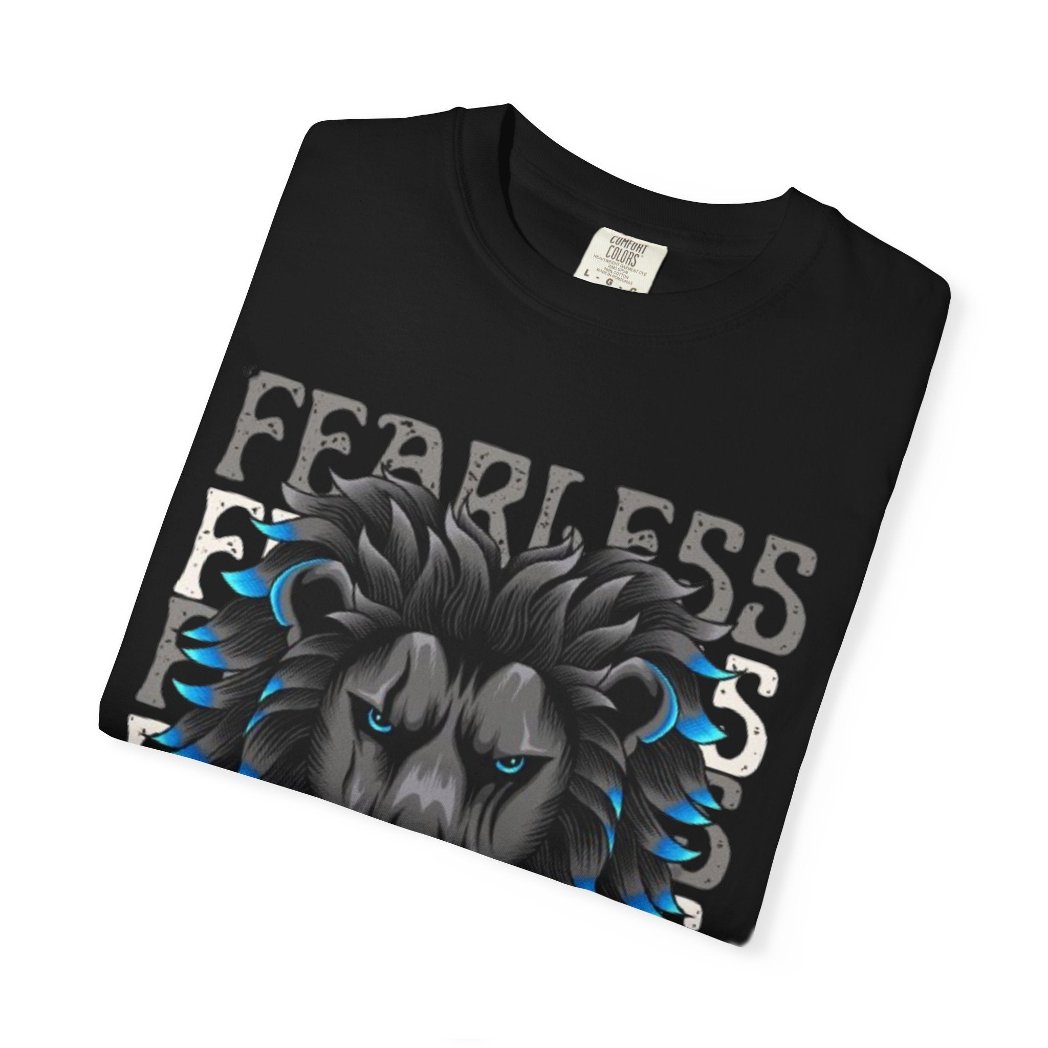 Fearless Lion Graphic T-Shirt, Unisex Short Sleeve Tee, Animal Lover Gift, Inspirational Outfit, Casual Wear, Birthday Present