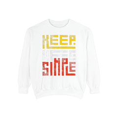 Keep Life Simple Sweatshirt, Cozy Unisex Pullover, Relaxed Fit Sweatshirt, Gift Idea for Minimalists, Casual Wardrobe Essential, Chill [...]