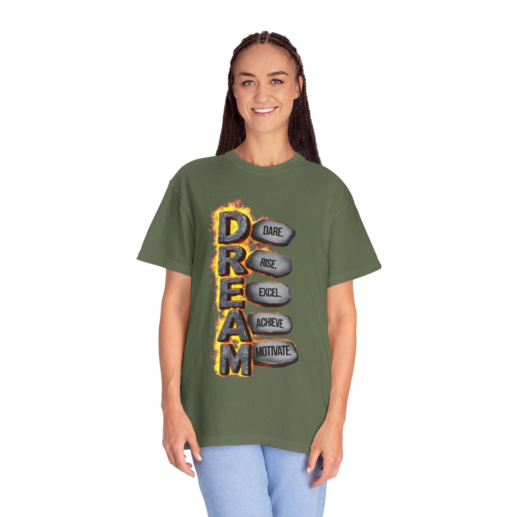 Inspirational Dream T-Shirt, Motivational Apparel, Unisex Graphic Tee, Casual Wear, Gift for Dreamers, Positive Vibes Shirt